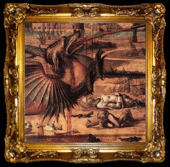 framed  CARPACCIO, Vittore St George and the Dragon (detail)  sdf, ta009-2